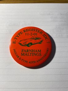 Jaguar E-Type badge 40th Anniv.