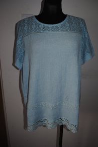 George light blue lace top size UK16 EU44 Perfect condition Postage included