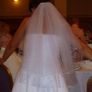 White Wedding Dress and Veil Image 9