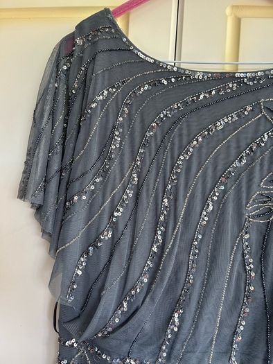Monsoon Embellished Flutter Sleeve Maxi Dress