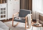 Rocking chair light grey FREE DELIVERY