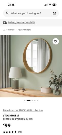 IKEA Stockholm Mirror 80cm