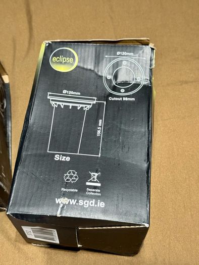 4x Eclipse Outdoor GU10 Drive/Walk Over Lights Stainless Steel (IP67) Brand New