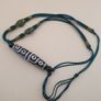 Antique Himalayan Tibetan 12 Eyes Agate Dzi Bead Amulet Pendant Necklace Image 2