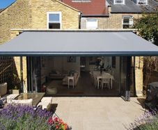 Electric Awning with Led Lights , full cassette