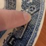 Beautiful Antique Blue and White Transferware Willow Pattern Small Platter, by D. Methven & Sons, Kirkaldy, Scotland, Circa 1847-1864 Image 8