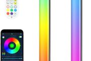 LED Light Bar, 2PCS Smart RGB Light Bar Gaming Lights TV Backlights Color Changing Mood Light Sync with Music for PC, TV, Room Decoration, USB Port, with Remote Control and APP Control