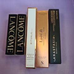Lancome hypnose drama extreme volume Mascara 4ml. Rituals Mascara 8.5ml FULL size. Sculpted by Aimee LashLift Mascara Ultra Black 9ml Full size. Anastasia Beverly Hills Lash Sculpt Mascara 10ml Full size. 10e each