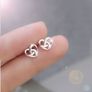Beautiful Heart-Shaped Studs stamped 925 Image 2