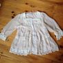 BNWOT Size M Cream Chiffon Top Image 2