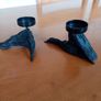 Pair of wooden candle holders Image 3
