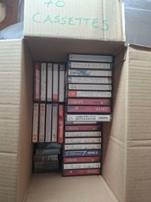 Box of 70 Cassette tapes