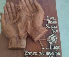 Vintage 1970's W.G. Kauders Isaiah 49:15-16 religion Christianity plaque Germany