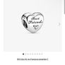 Real Pandora Best friend Heart Charm Image 3