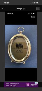 Vintage Solid Brass Picture Frame
