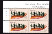 2006 Ireland Irish Music The Chieftains Plate Block 1A1A1A1A Commemorative Stamp Mint Never Hinged (MNH)