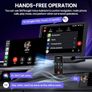 9.0 Wireless Carplay Screen for Car with 4K Dash Cam & 1080P Backup Camera, Touchscreen Car Stereo with Carplay & Android Auto, GPS Navigation, Mirror Link, Voice Control Image 4