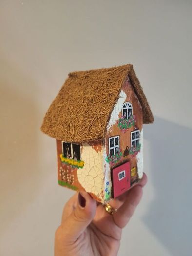 handcrafted tiny wooden house