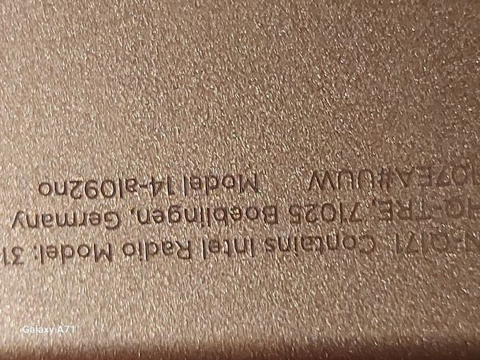 HP Pavillion 14 inch Laptop Model 14-a1092no, Intel Pentium CPU 4405U, 2.1GHz 4GB Ram, 150GB HDD, Windows 10, Microsoft Edge, Chrome,
