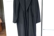 Max Mara Grey Size 10 Cashmere and Wool Coat 51" Long