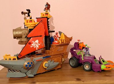 Imaginext Pirate Ship & Joker Car