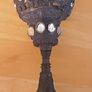 vintage pewter and glass goblets, Image 9