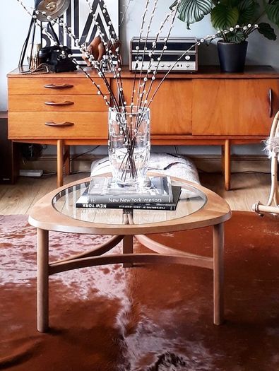 Nathan Mid Century Teak And Glass Coffee table