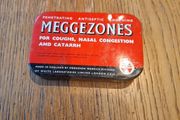 Meggezones  medicinal pastilles vintage tin box