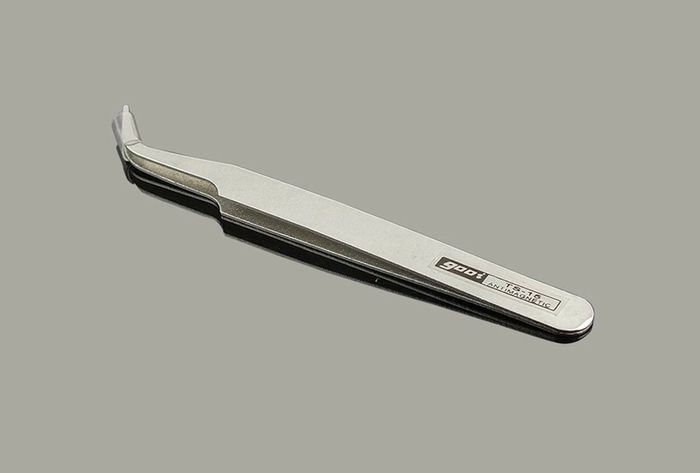 TS-15 Non-Magnetic Stainless Steel Fine Tip Curved Precision Tweezers New - FHT06RT