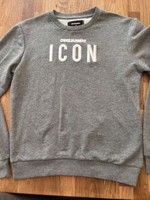 Grey Dsquared2 Icon Sweatshirt Medium