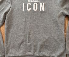 Grey Dsquared2 Icon Sweatshirt Medium