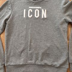 Grey Dsquared2 Icon Sweatshirt Medium