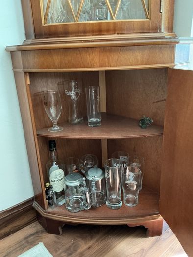 Vintage Corner Cabinet