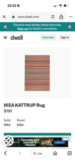 IKEA Kattrup rug