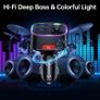 Bluetooth 5.4 FM Transmitter Car Adapter 48W (PD 36W & 12W) [Light Switch] [HiFi Bass Sound] [Fast Charging] Wireless Radio Music Adapter LED Display Hands-Free Calling Support USB Drive Image 4