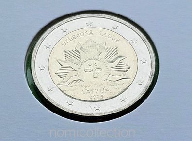Latvia 2019 year Uncirculated 2 Euro coin.