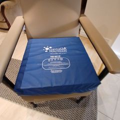 Blue pressure care seat cushion