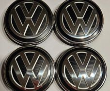 Volkswagen 65mm Centre caps,VW center caps Golf Passat Tiguan T-Roc Transporter 5G0601171B