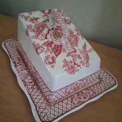 Antique Mason's Ironstone Stratford Cheese Cloche/ Dish