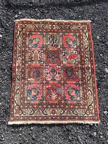 vintage Persian Bakhtiari accent rug