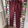 jeans burgundy straight leg jeans size 10 Dunnes stores Image 2