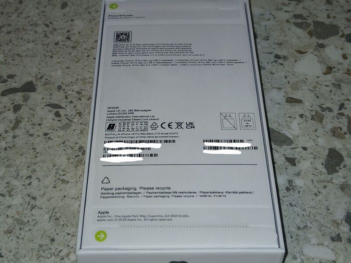 iphone 18 pro max 2TB