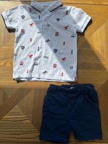 Next Kids Polo shirt and shorts bundle