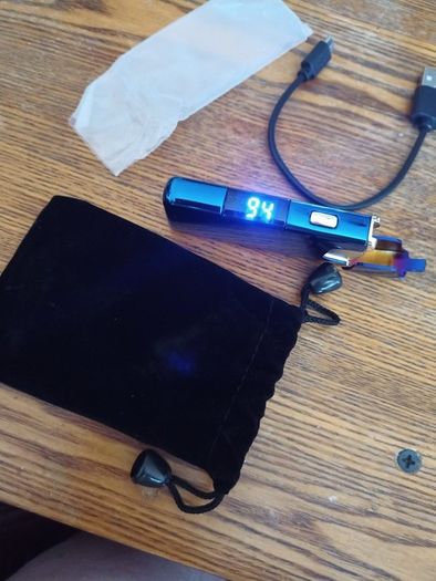 Rotating Ring Arc lighter Digital display USB 2 for 35