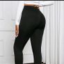 Brand New, Black High Waist button leggings, size 10-12 Image 4