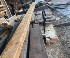 Pitch pine & Oak beams cut to size