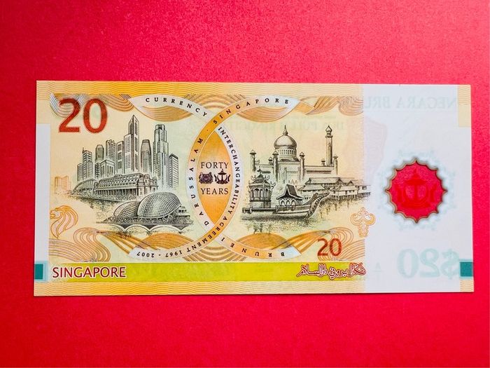 Brunei   20  RINGGIT.  2007. COMMEMORATIVE  ISSUE  Polymer / Plastic  Pick  34a Uncirculated