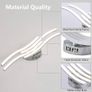 LED Ceiling Light, Elegant Curved Design Ceiling Lights, 4 Built-in LED Boards, 24W 2.000 Lumen, Neutral White Light 4000K, Modern Ceiling Fixture for Living Rooms Image 2