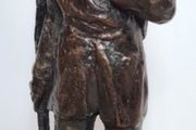 Benedict Joseph Labre Sculpture - Patinated Bronze (Signed)