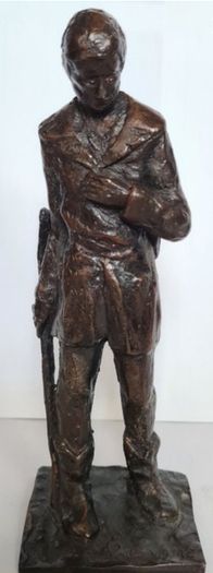 Benedict Joseph Labre Sculpture - Patinated Bronze (Signed)